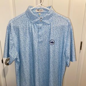Peter Millar golf polo sz M PGA TOUR LOGO